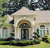 House with custom shutters for windows in Atlanta, GA.